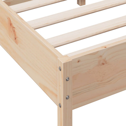 Cadre de lit sans matelas 140x200 cm bois massif de pin