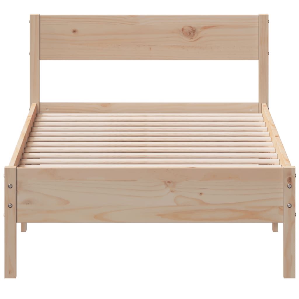 Cadre de lit sans matelas 100x200 cm bois massif de pin