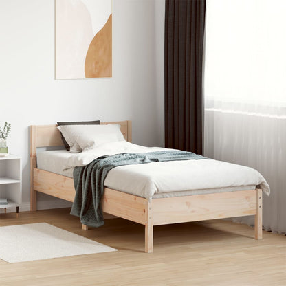 Cadre de lit sans matelas 100x200 cm bois massif de pin