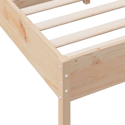 Cadre de lit sans matelas 120x190 cm bois de pin massif