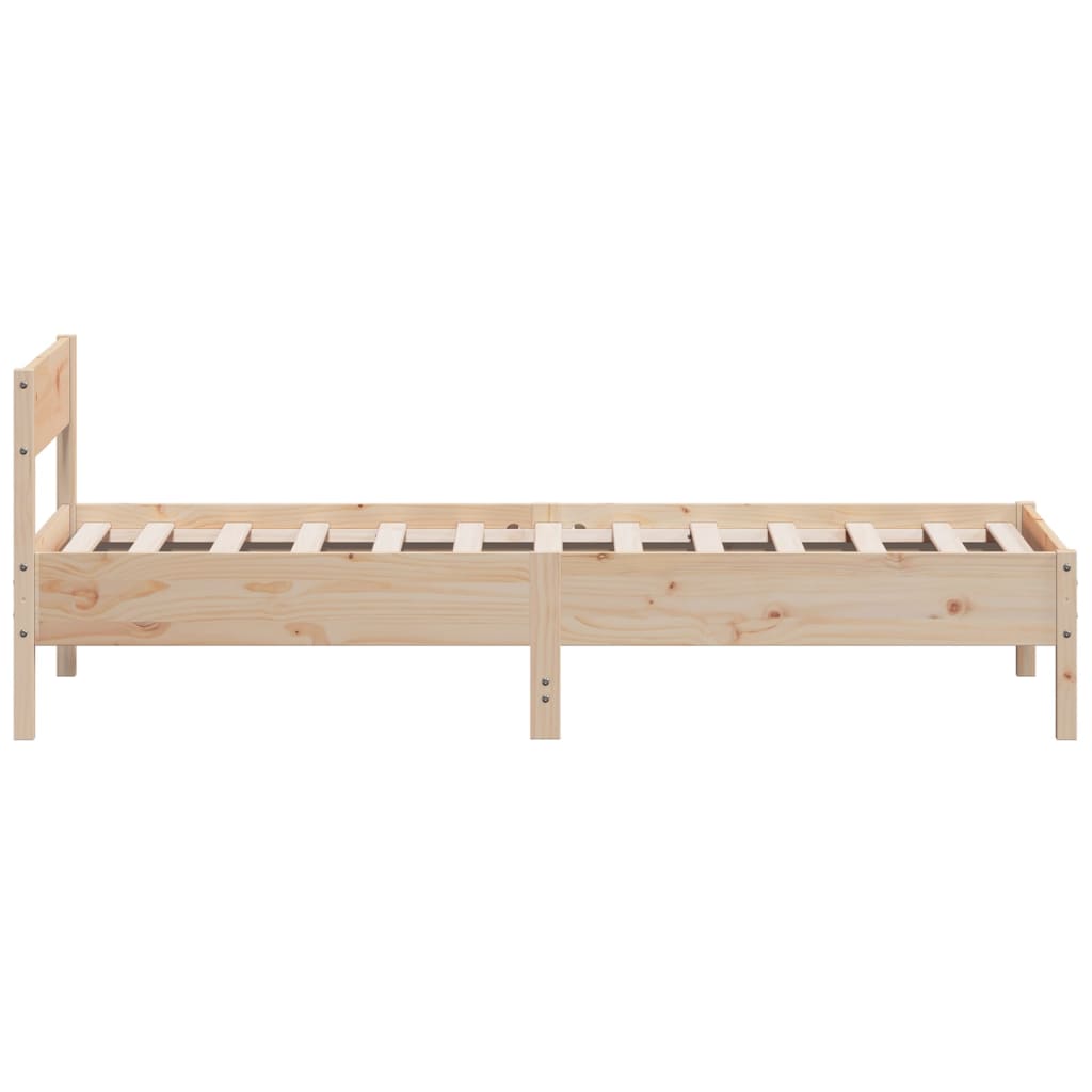 Cadre de lit sans matelas 90x190 cm bois de pin massif