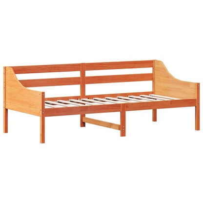 Lit de jour sans matelas cire marron 80x200 cm bois pin massif