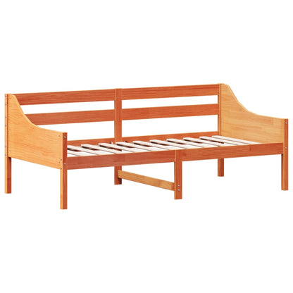 Lit de jour sans matelas cire marron 90x190 cm bois pin massif