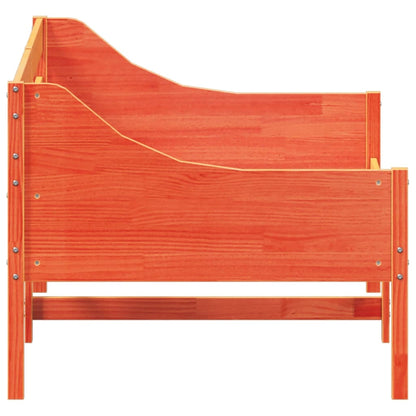 Lit de jour sans matelas cire marron 90x190 cm bois pin massif