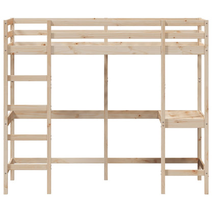 Lit superposé sans matelas 80x200 cm bois massif de pin