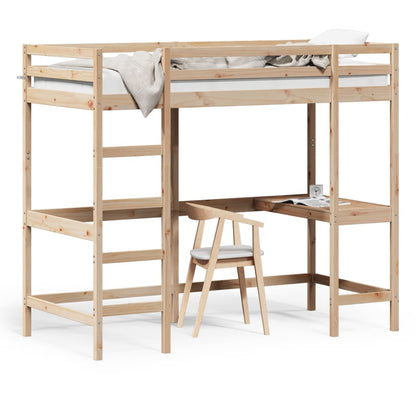 Lit superposé sans matelas 90x190 cm bois massif de pin