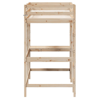 Lit superposé sans matelas 90x190 cm bois massif de pin