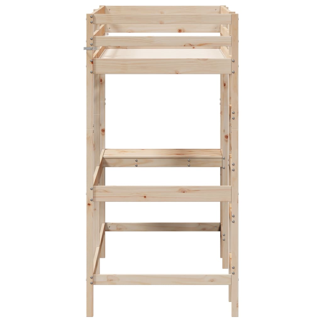 Lit superposé sans matelas 75x190 cm bois de pin massif