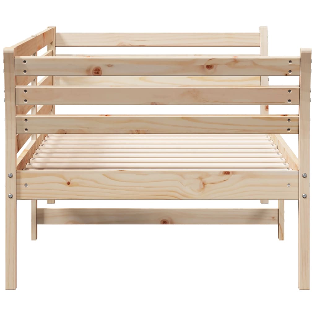 Lit de jour sans matelas 80x200 cm bois de pin massif