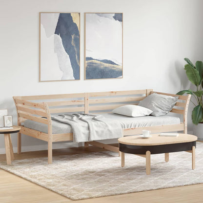 Lit de jour sans matelas 80x200 cm bois de pin massif