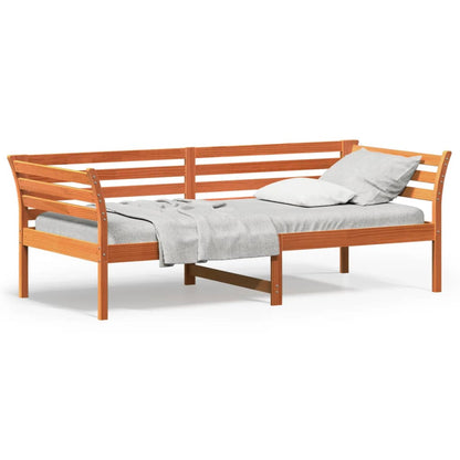 Lit de jour sans matelas cire marron 80x200 cm bois pin massif