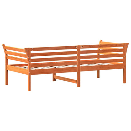 Lit de jour sans matelas cire marron 80x200 cm bois pin massif