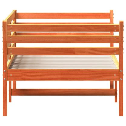 Lit de jour sans matelas cire marron 90x200 cm bois pin massif