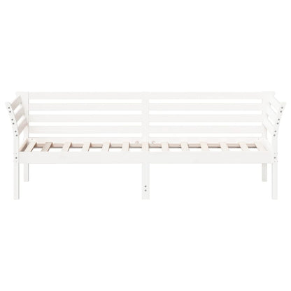 Lit de jour sans matelas blanc 100x200 cm bois de pin massif