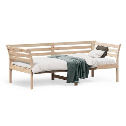 Lit de jour sans matelas 90x190 cm bois de pin massif