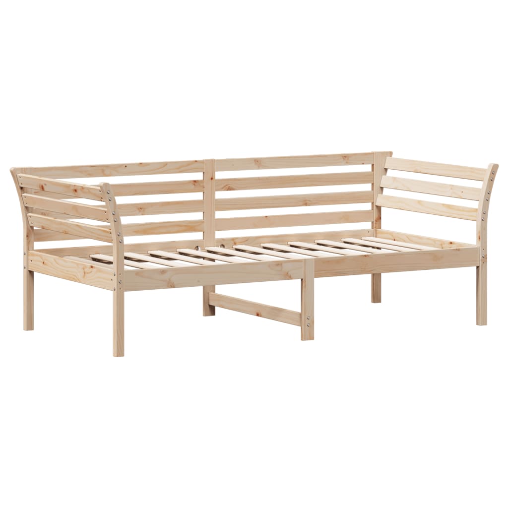 Lit de jour sans matelas 90x190 cm bois de pin massif