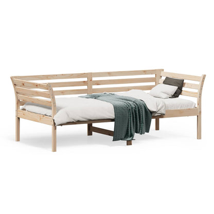 Lit de jour sans matelas 75x190 cm bois de pin massif