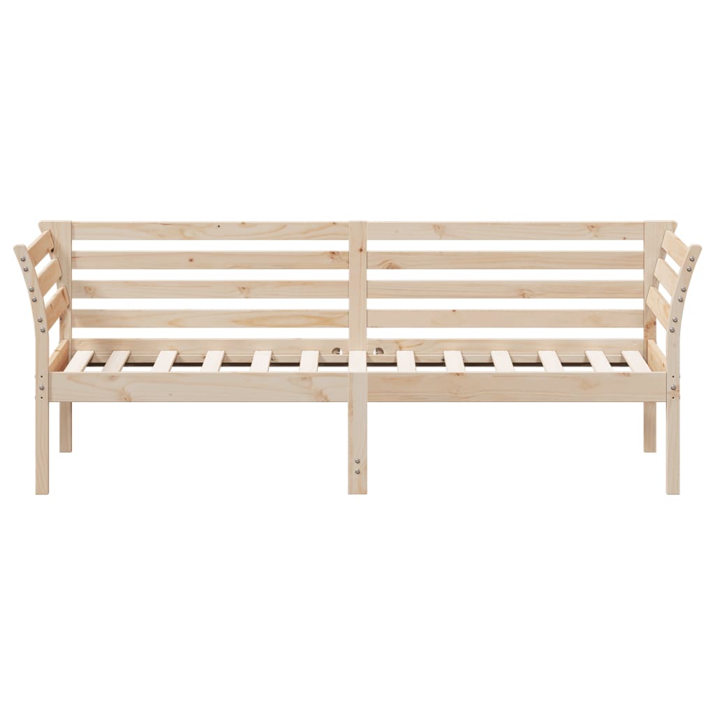 Lit de jour sans matelas 75x190 cm bois de pin massif