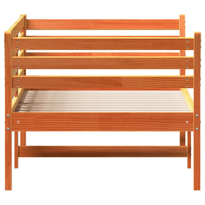 Lit de jour sans matelas cire marron 75x190 cm pin massif