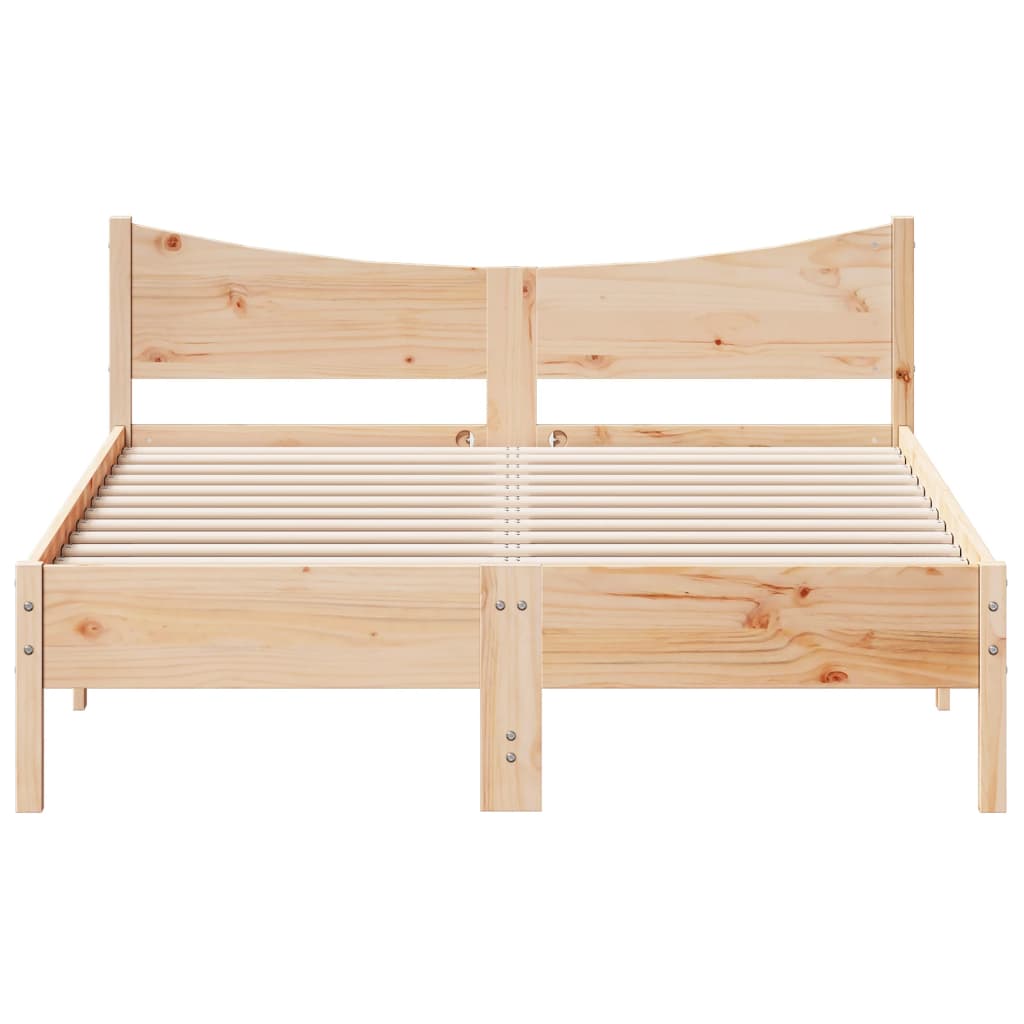 Cadre de lit sans matelas 140x200 cm bois massif de pin