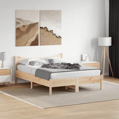 Cadre de lit sans matelas 140x200 cm bois massif de pin