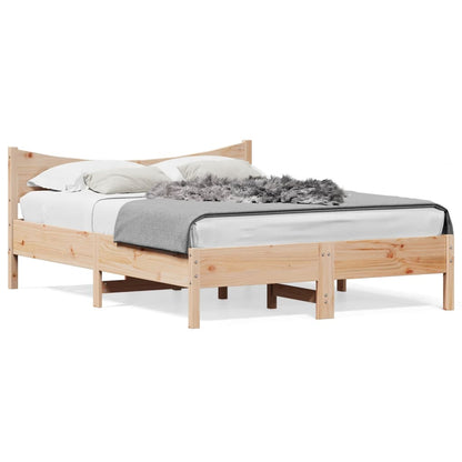 Cadre de lit sans matelas 120x200 cm bois de pin massif