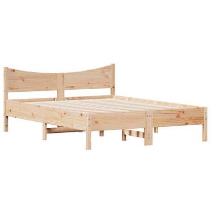 Cadre de lit sans matelas 120x200 cm bois de pin massif