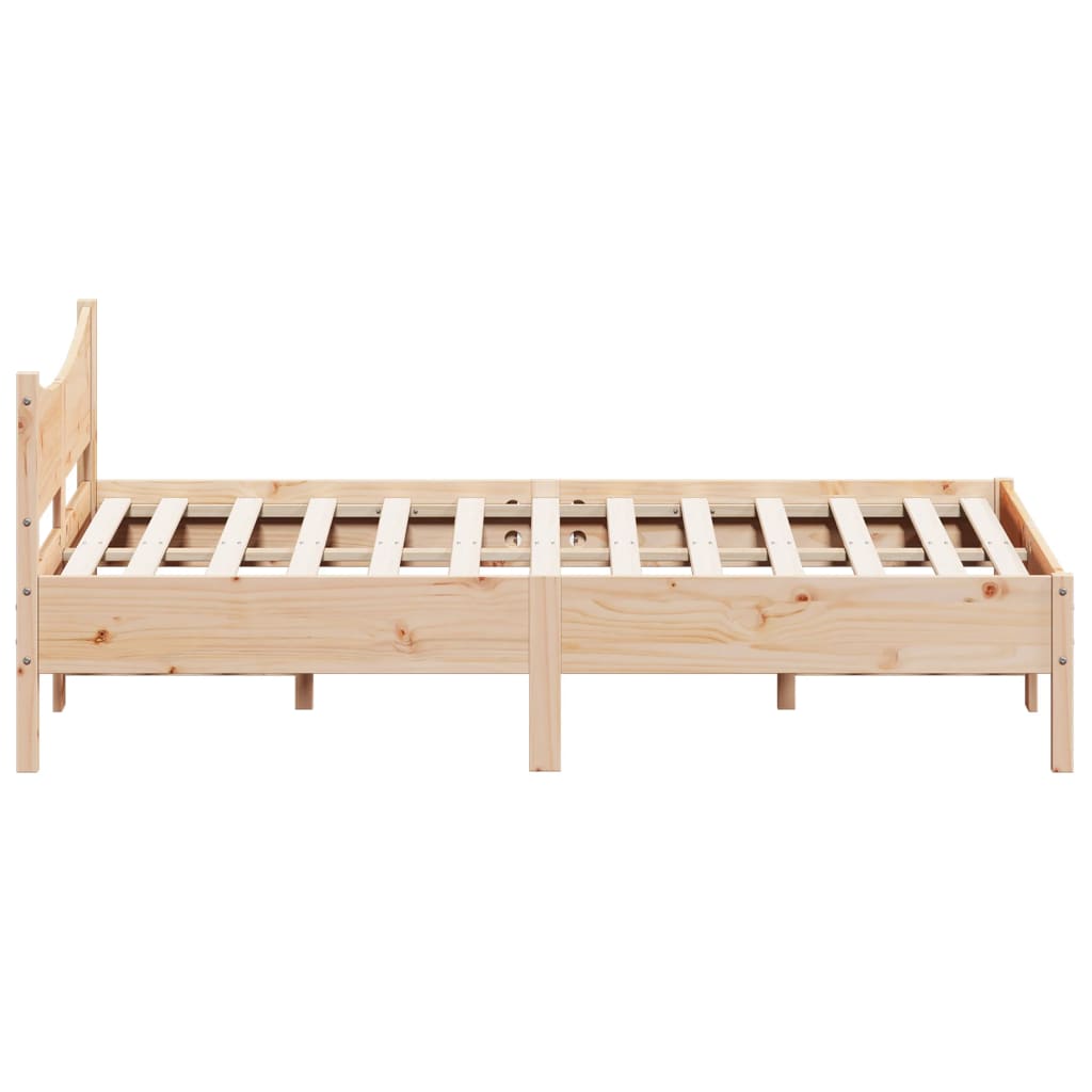 Cadre de lit sans matelas 120x200 cm bois de pin massif