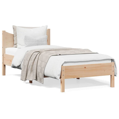 Cadre de lit sans matelas 100x200 cm bois massif de pin