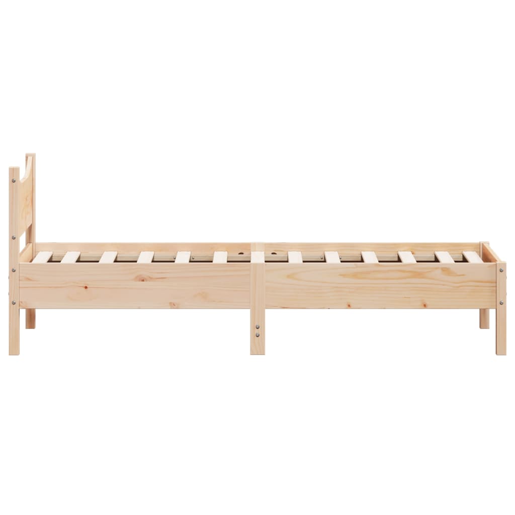 Cadre de lit sans matelas 100x200 cm bois massif de pin