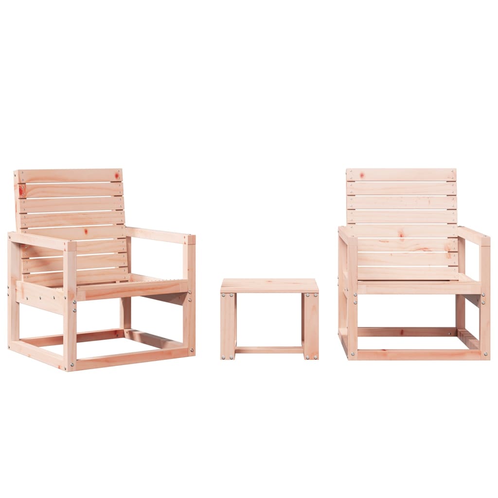 Salon de jardin 3 pcs bois massif douglas