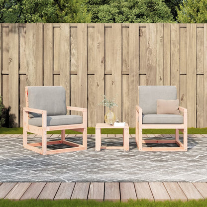 Salon de jardin 3 pcs bois massif douglas