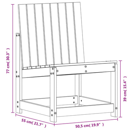 Salon de jardin 3 pcs bois massif de pin