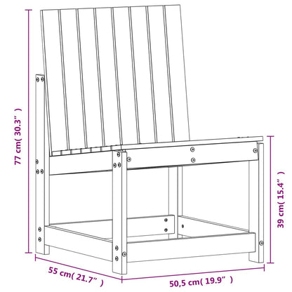 Salon de jardin 3 pcs bois massif douglas