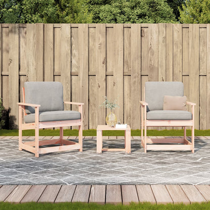 Salon de jardin 3 pcs bois massif douglas