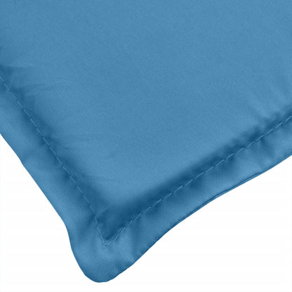 Coussins de chaise à dossier bas lot de 6 bleu mélangé tissu