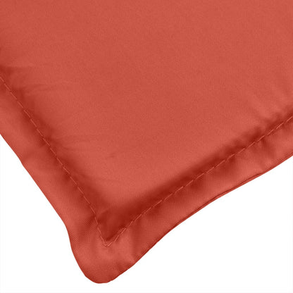 Coussins de chaise à dossier bas lot de 4 rouge mélangé tissu