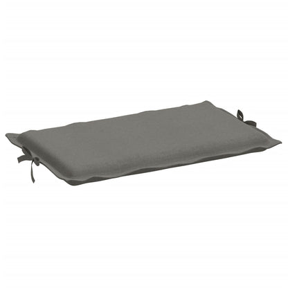 Coussin de chaise longue gris foncé mélangé 186x58x3 cm tissu