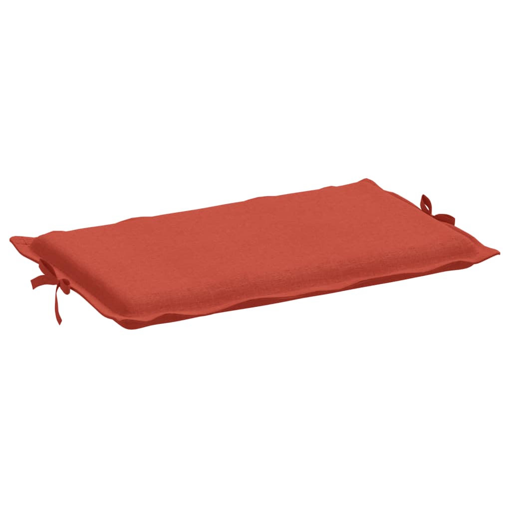 Coussin de chaise longue rouge mélangé 186x58x3 cm tissu