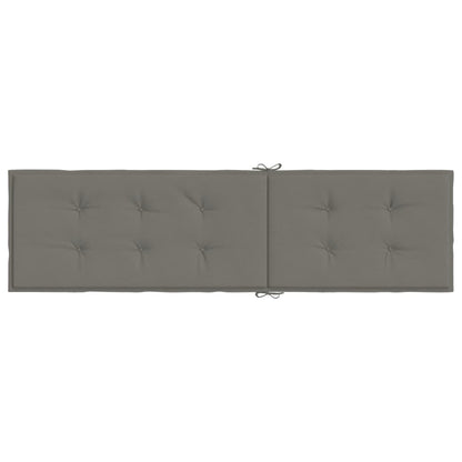 Coussin de chaise longue gris foncé mélangé (75+105)x50x3 cm