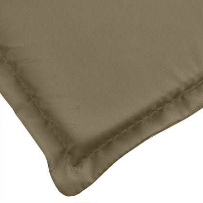 Coussin de chaise longue taupe mélangé (75+105)x50x3 cm tissu