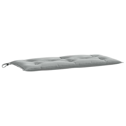 Coussin de banc de jardin gris clair mélangé 100x50x7 cm tissu