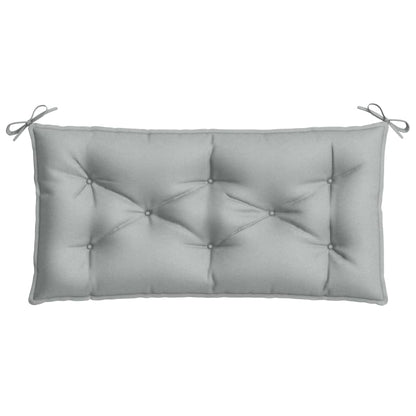 Coussin de banc de jardin gris clair mélangé 100x50x7 cm tissu