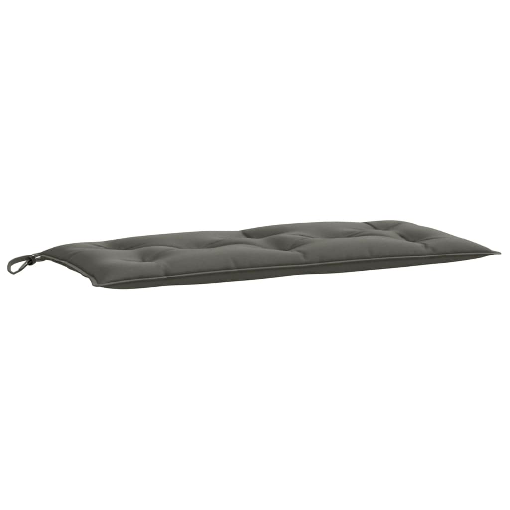 Coussin de banc de jardin gris foncé mélangé 100x50x7 cm tissu