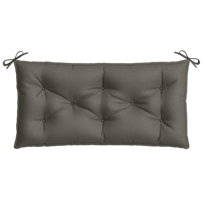 Coussin de banc de jardin gris foncé mélangé 100x50x7 cm tissu