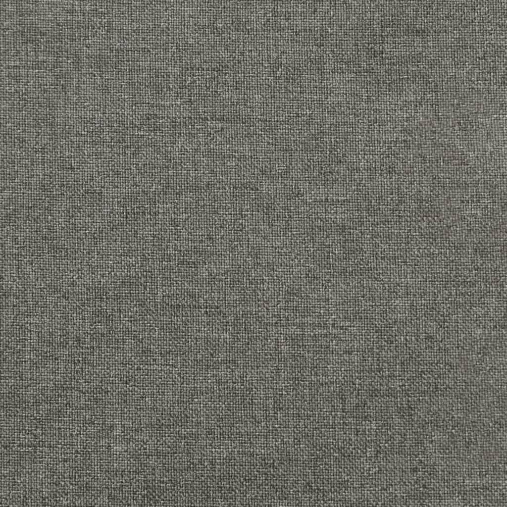 Coussin de banc de jardin gris foncé mélangé 100x50x7 cm tissu