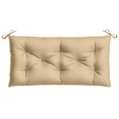 Coussin de banc de jardin beige mélangé 100x50x7 cm tissu