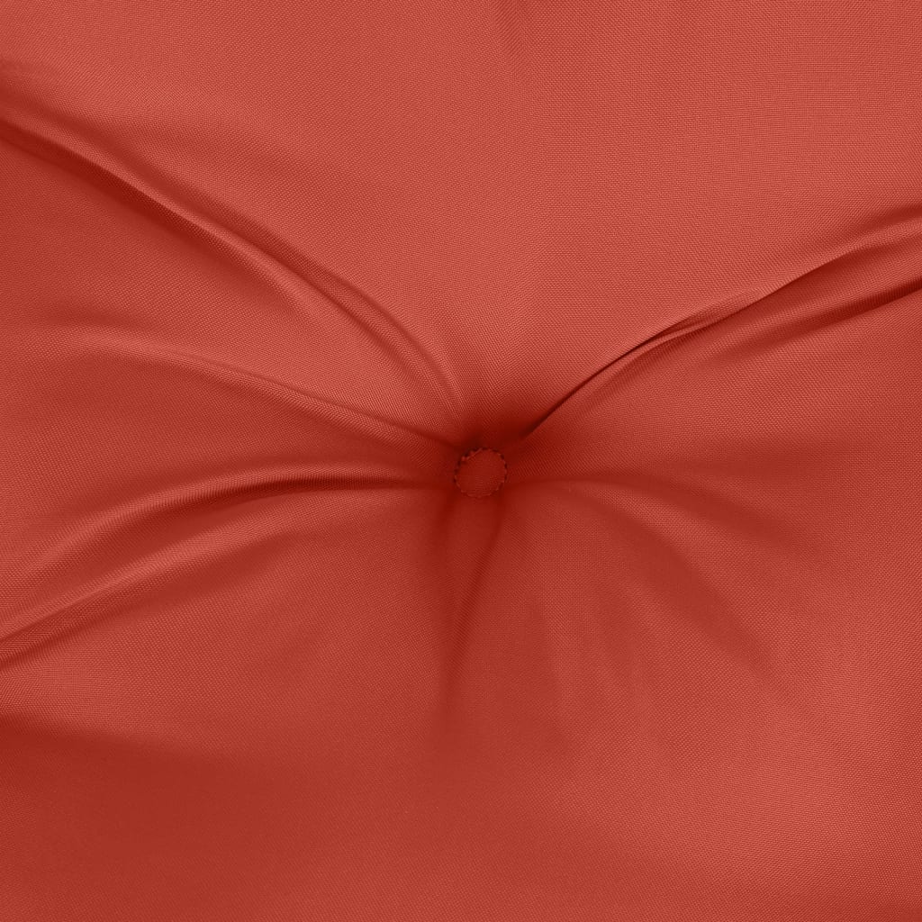 Coussin de banc de jardin rouge mélangé 100x50x7 cm tissu