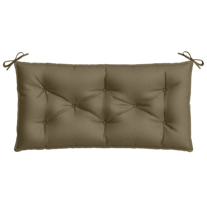 Coussin de banc de jardin taupe mélangé 100x50x7 cm tissu