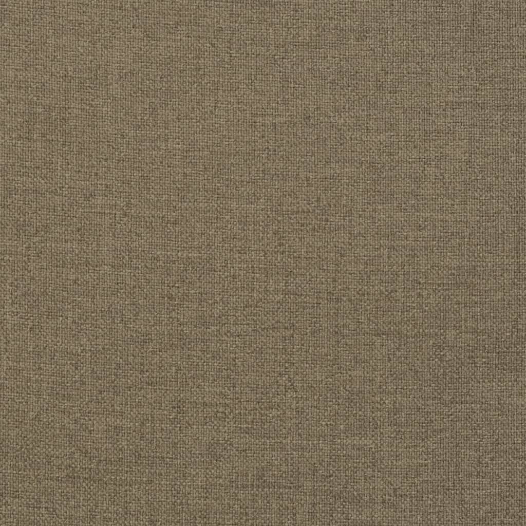 Coussin de banc de jardin taupe mélangé 100x50x7 cm tissu